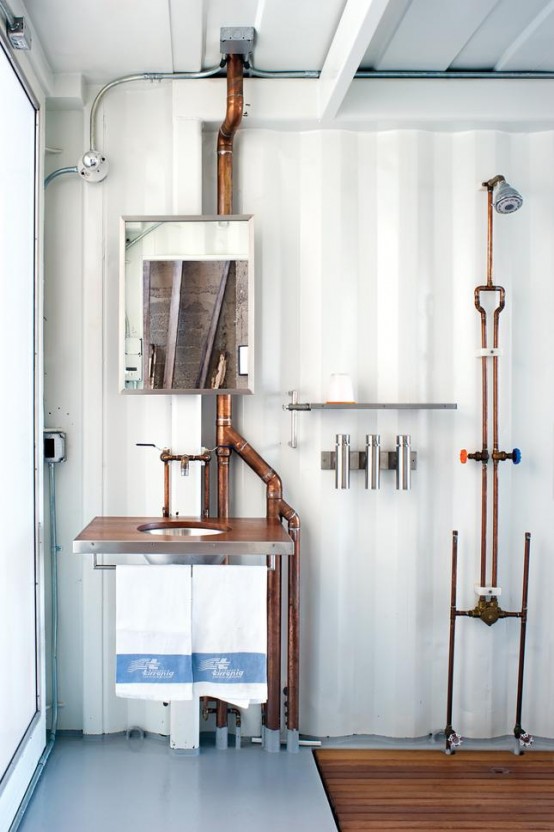 Industrial EyeCandy 40 Pipes Home Decor Ideas DigsDigs