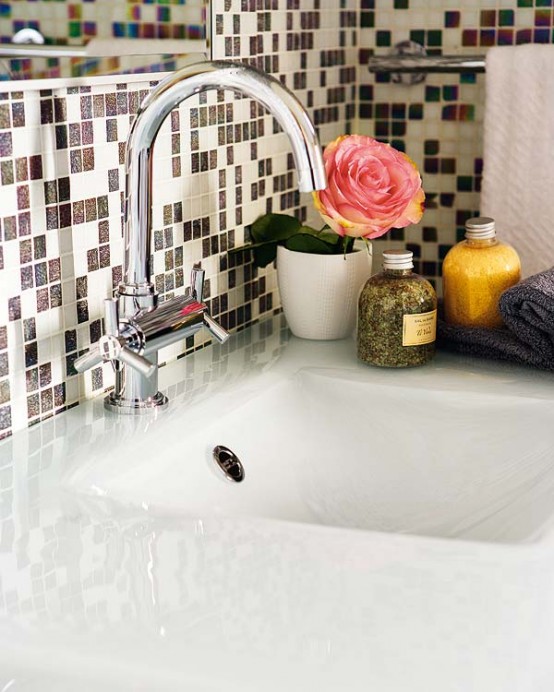 Pixilated Bathroom Design