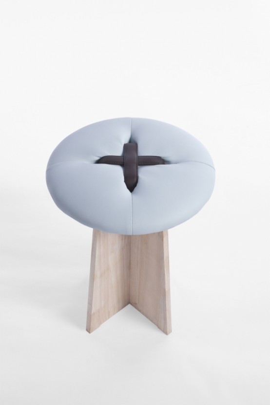Playful Handmade Button Stools