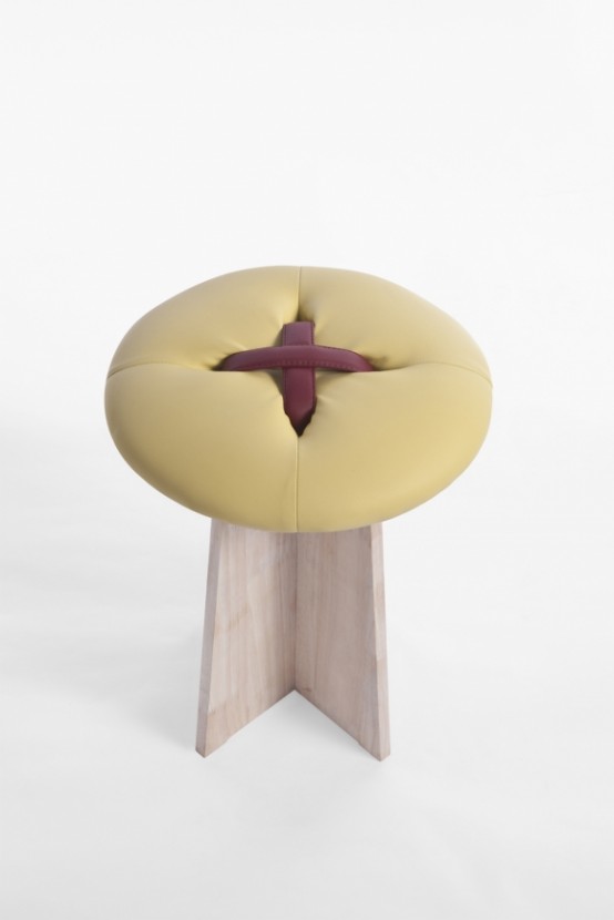 Playful Handmade Button Stools