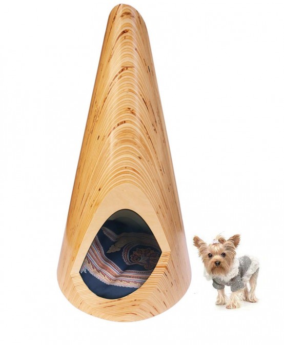 Modern Plywood Indoor Dog Lounge – Pup Tent by Slade Architecture