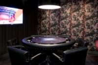 poker basement game room
