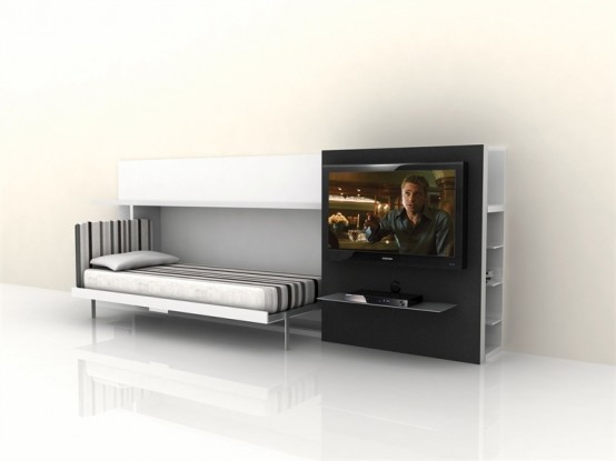 Poppi Theatre Transformable Tv Unit With Bed