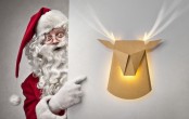 Popup Reindeer Cardboard Light With Shiny Antlers