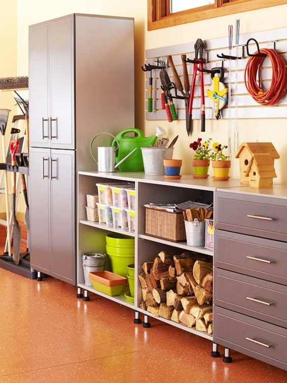 Picture Of practical and comfortable garage organization ideas  26
