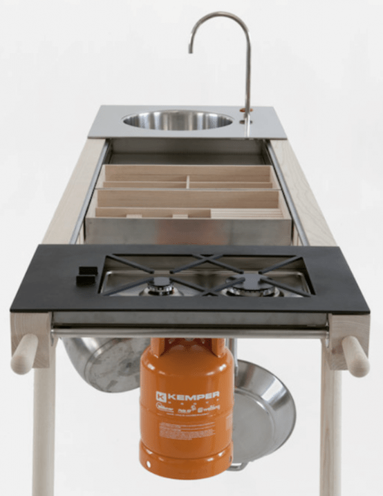 Practical Mobile Kitchen That May Be Taken Outdoors DigsDigs