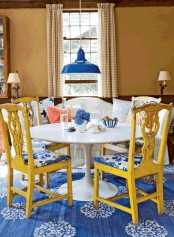 Pretty Colorful Dining Room