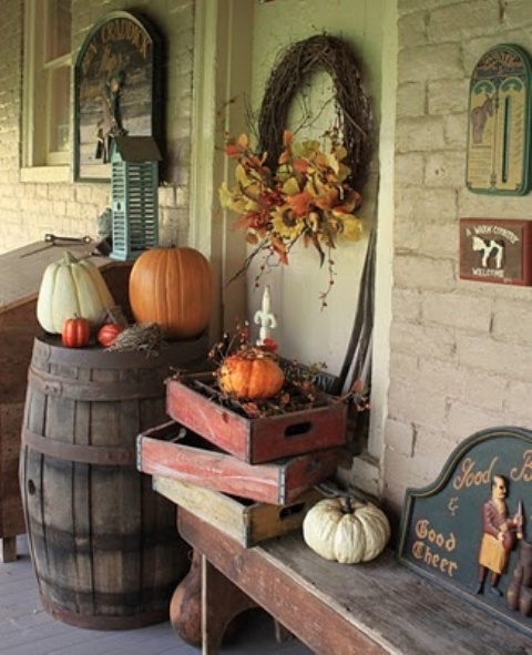 Pretty Fall Porch Decor Ideas