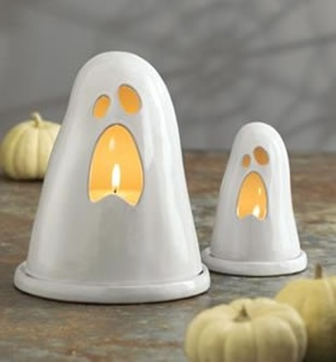 a cute simple halloween ghost decor idea