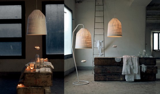 Unique Karman Lamps Collection From Ceramics And Lace