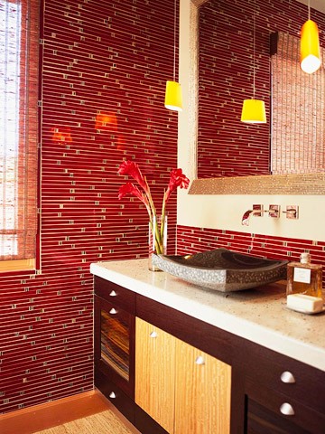 39 cool and bold red bathroom design ideas - digsdigs