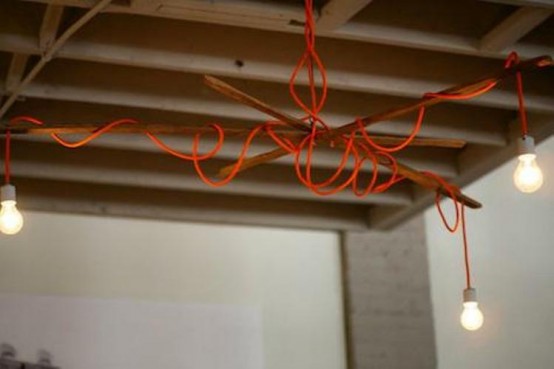 Chandeliers Of Threads And Sticks - DigsDigs