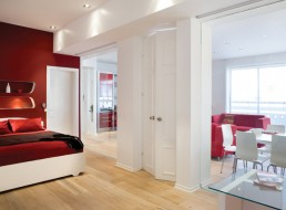 Red White Apartment Decor
