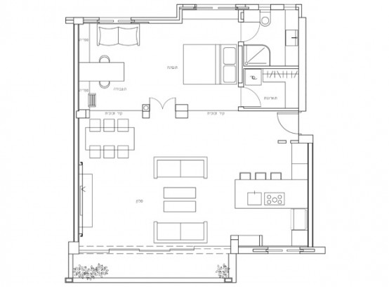 Red-White Apartment Interior Decor