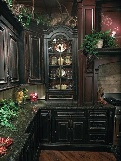 36 Refined Gothic Kitchen And Dining Room Designs - DigsDigs