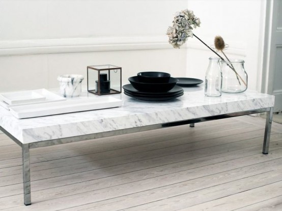 Refined Marble Furniture Pieces For Home Decor