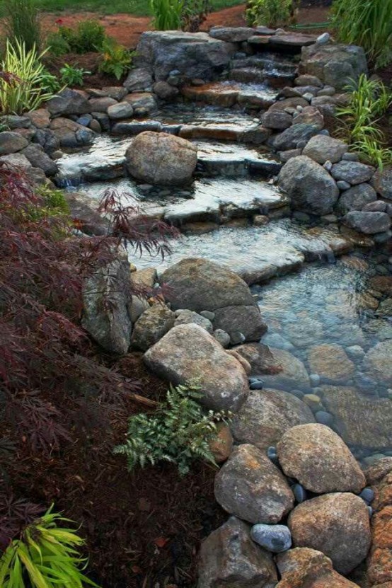 Relaxing Backyard And Garden Waterfalls