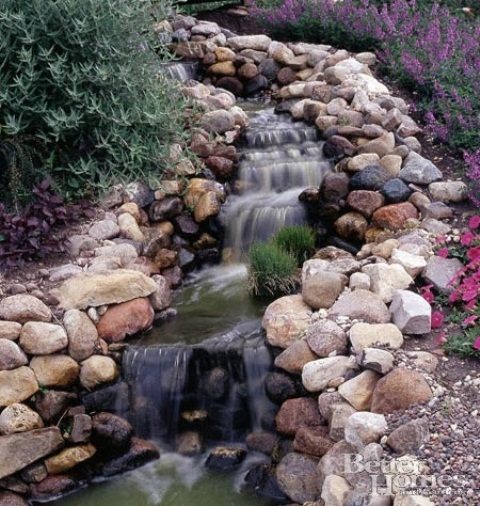 Relaxing Backyard And Garden Waterfalls