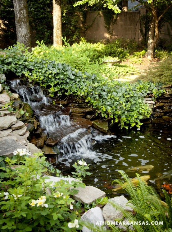 Relaxing Backyard And Garden Waterfalls