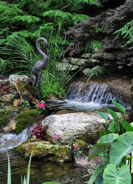 Relaxing Backyard And Garden Waterfalls