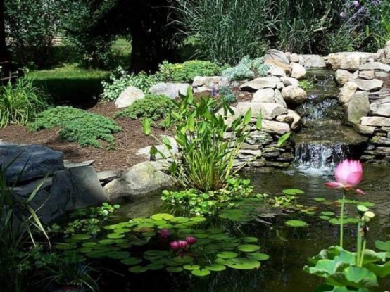 Relaxing Backyard And Garden Waterfalls