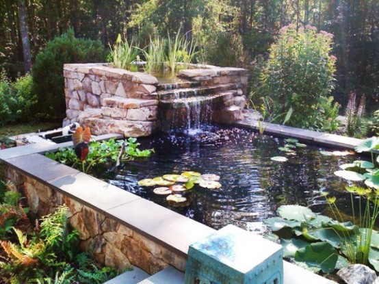 75 Relaxing Garden And Backyard Waterfalls - DigsDigs