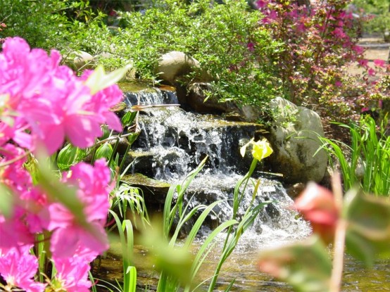 Relaxing Backyard And Garden Waterfalls