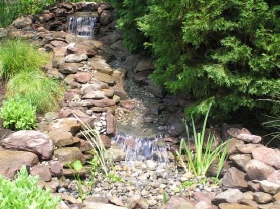 Relaxing Backyard And Garden Waterfalls