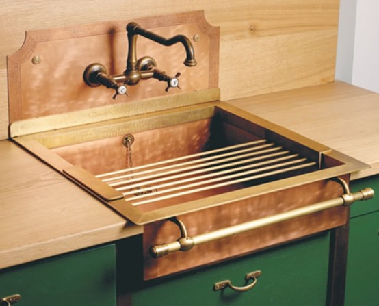 Retro Brass Sink Of True Vintage Material And Looks