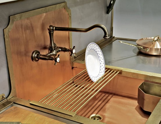 Retro Brass Sink Of True Vintage Material And Looks