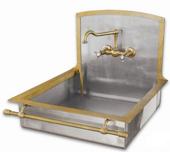 Retro Brass Sink Of True Vintage Material And Looks