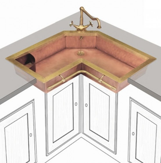 Retro Brass Sink Of True Vintage Material And Looks