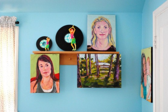 Retro House With Numerous Works Of Art And Vintage Things