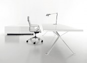 Revo Minimalist White Desk