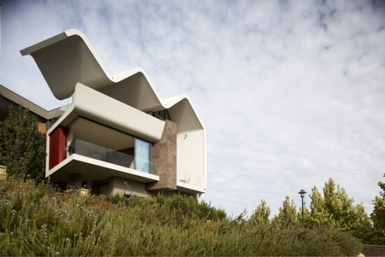 Ribbon House With Unusual Roof