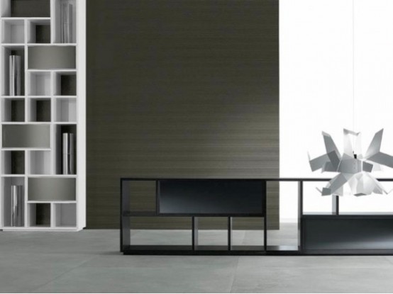 Rimadesio Completely Black Living Room Furniture