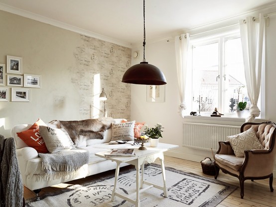 Romantic Stockholm Apartment With Shabby Chic Touches