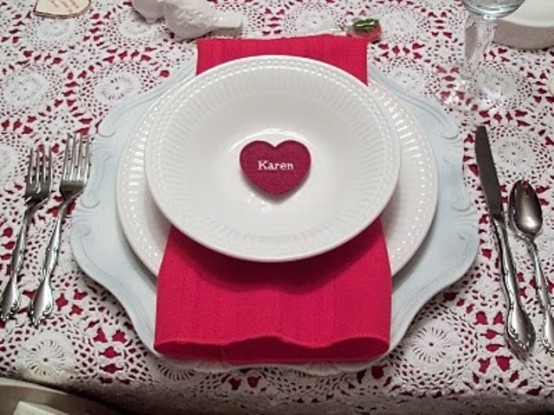 Romantic Valentine's Day Table Settings