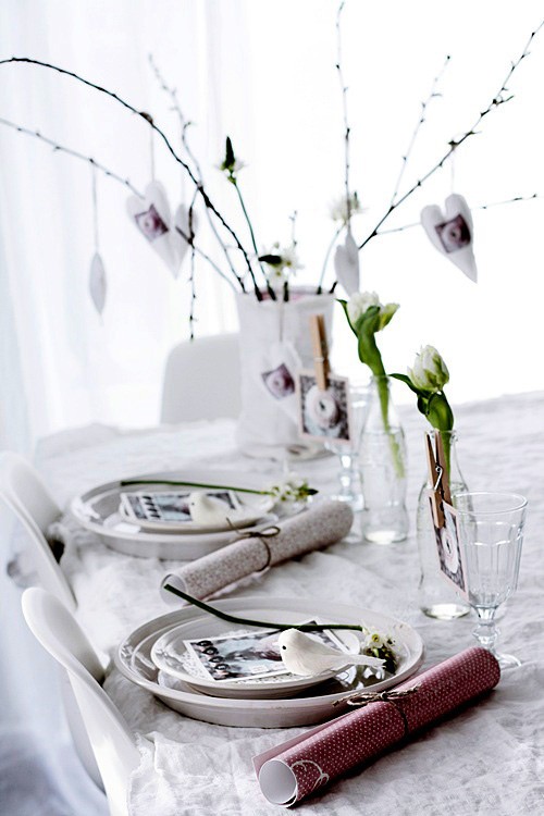 Romantic Valentine's Day Table Settings