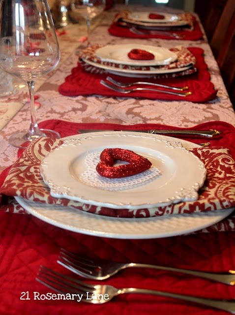 Romantic Valentine's Day Table Settings