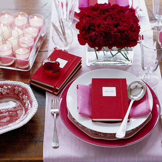 Romantic Valentine's Day Table Settings