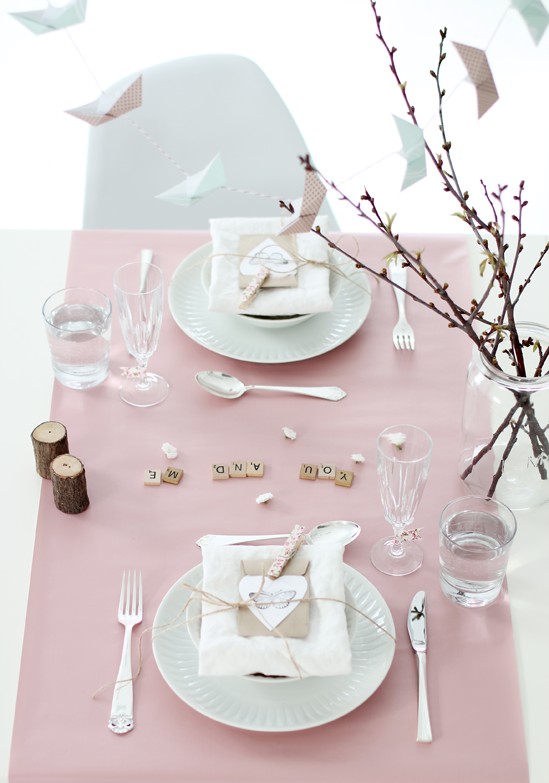 Romantic Valentine's Day Table Settings