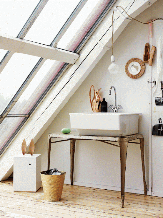 Romantic White Loft In Sweden