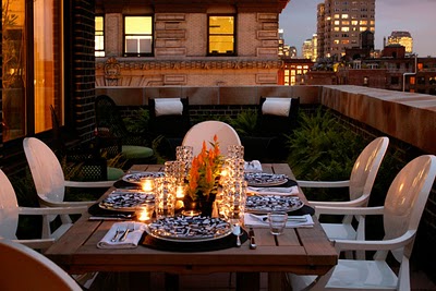 Rooftop Deck For A Romantic Dinner