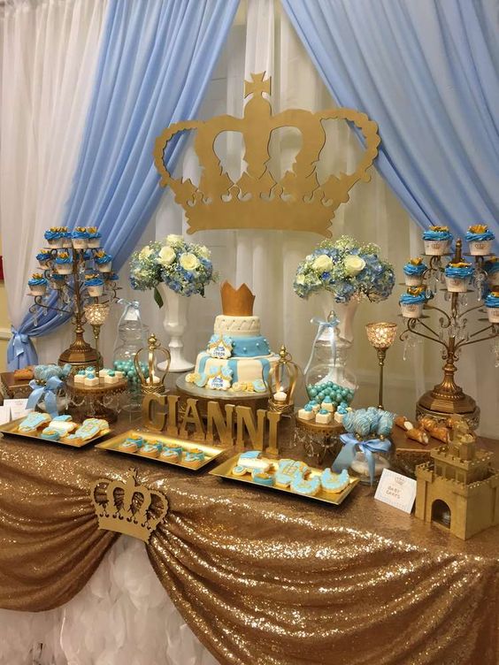 royal baby shower decorations