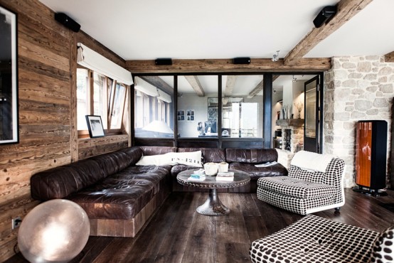 Rustic And Mid-Century Chalet Vieux Valet Verbier