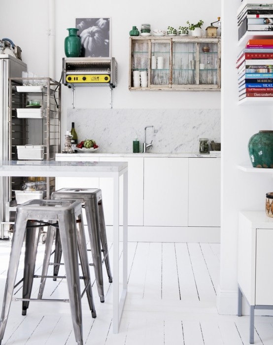 Rustic And Vintage Kitchen With Modern And Shabby Pieces