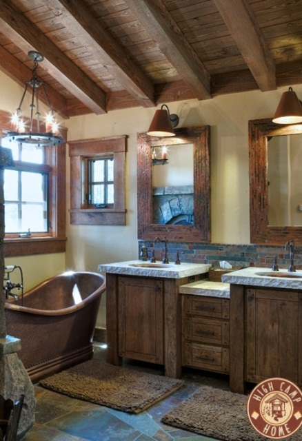 44 Rustic Barn Bathroom Design Ideas - DigsDigs