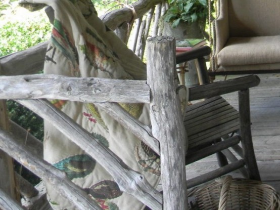 Rustic Porch With Hunters Retreat Touches