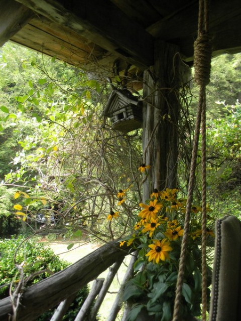 Rustic Porch With Hunters Retreat Touches